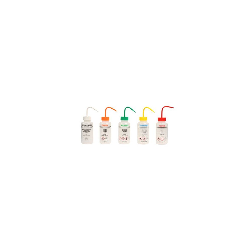 Flascó rentador plàstic PELD imprès CKB-012. Etanol 500 ml