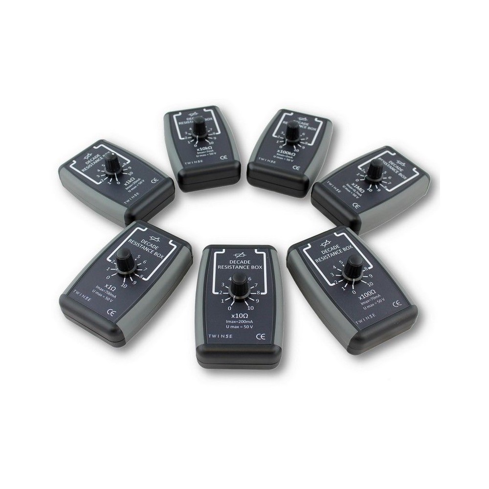 Dècada 1 resistència DE-102008. Caixa x1 ohm