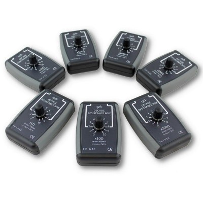 Década 1 resistencia DE-102008. Caja x1 ohm