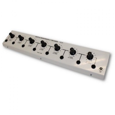 Década 7 resistencias DE-102001. Caja x1ohm...x1Mohm