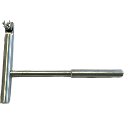 Barra soporte acero mechero eléctrico LAB 601-ST. Simple 1 pieza 350 mm