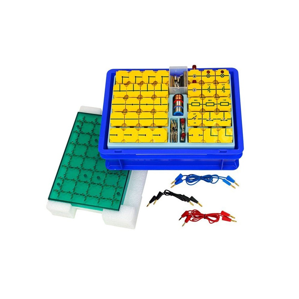 Equipo física NTL P9901-4D. Electricidad 1, 49 experimentos