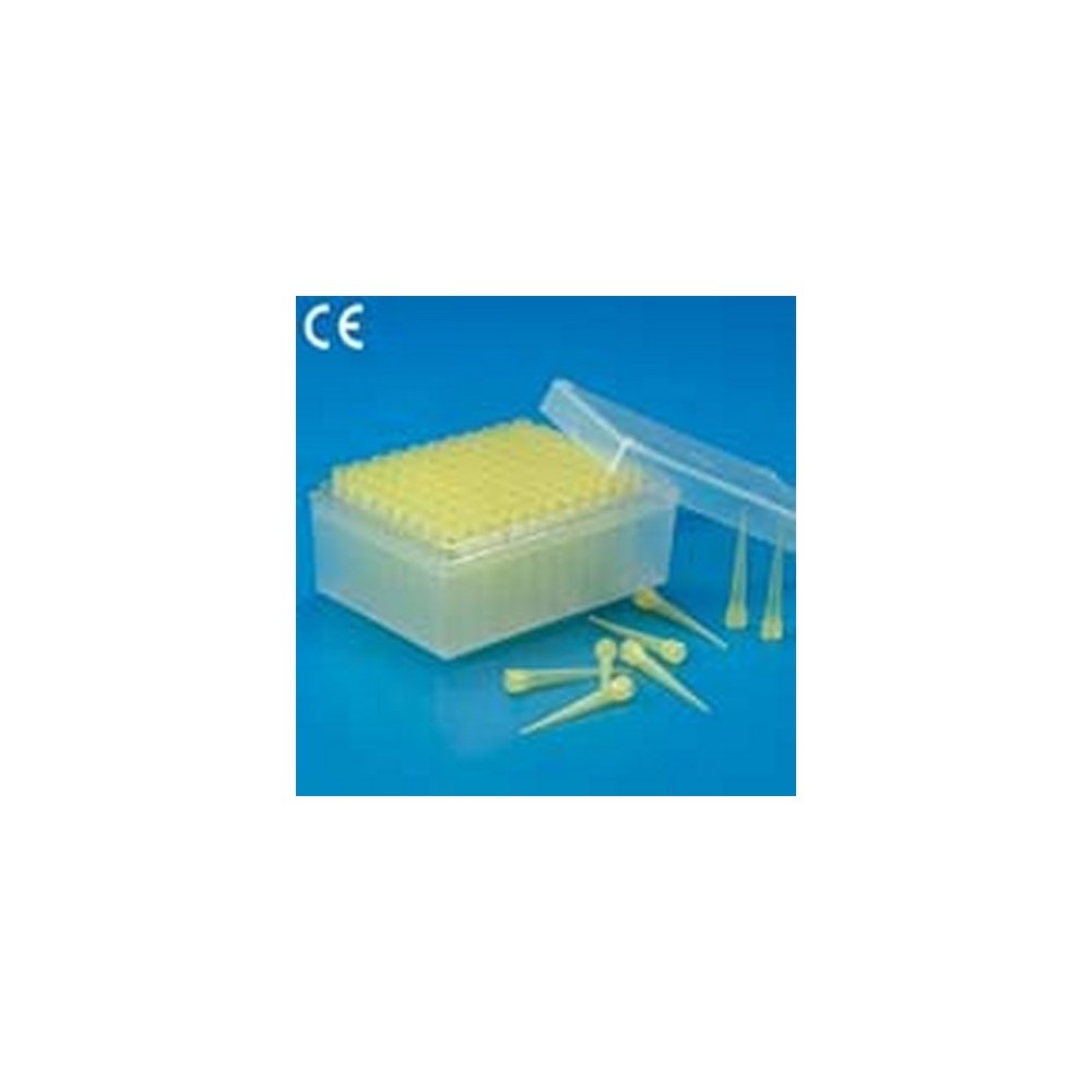 Puntas pipetas automáticas 2-200 ul. Caja 96 unidades