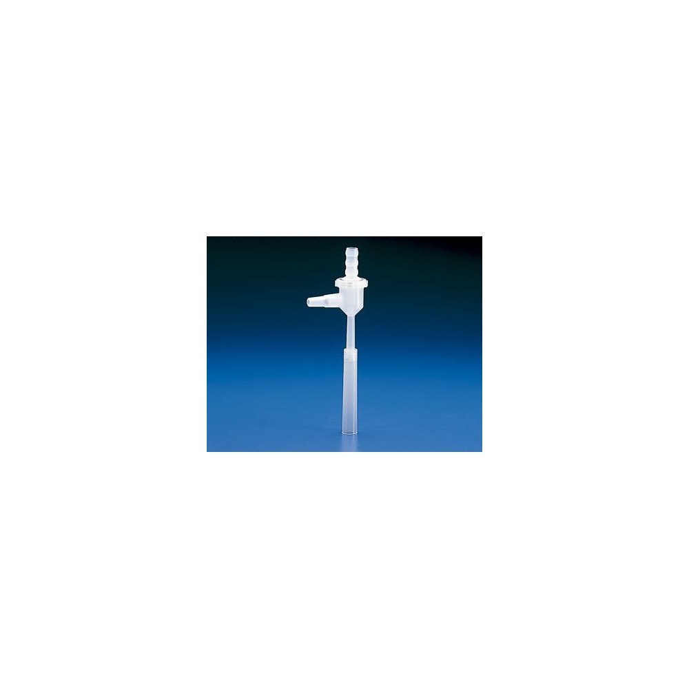 PP plastic water trumpet. Obtaining the vacuum