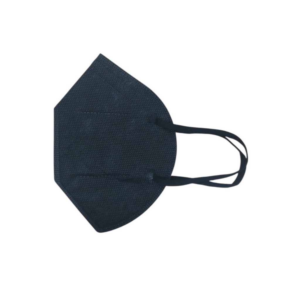 Black FFP2 particle self-filtering masks without valve. Pack 1000 units