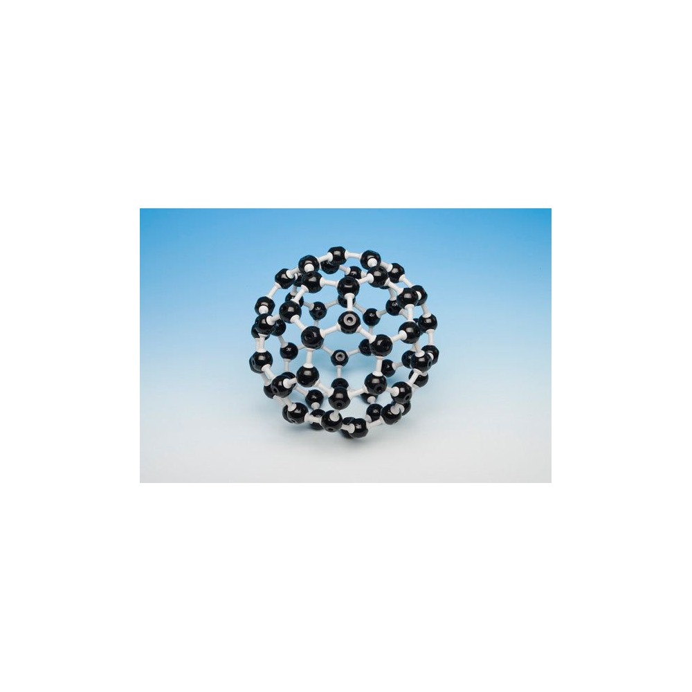 Modelo cristalográfico fulereno C60 MKO-102-60. Juego 60 átomos