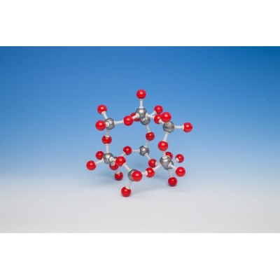 Modelo cristalográfico dióxido de silicio MKO-136-38. Juego 38 átomos