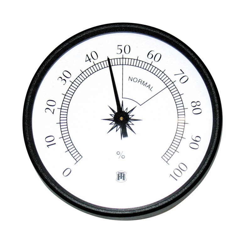 Higròmetre bimetàl·lic Herter 3512. Carcassa plàstic 100 mm