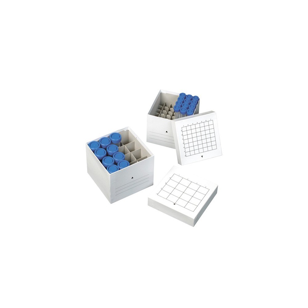 Capsa cartró congelable tubs centrifugadora. Capacitat 16x50 ml