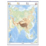 Mapa mural mudo rotulable 1000x1300 mm. Asia