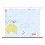 Mapa mural mut retolable 1000x1400 mm. Oceania