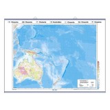 Mapa mural mut retolable 1000x1400 mm. Oceania