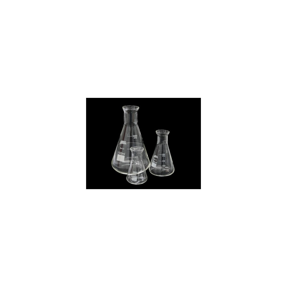 Matrassos Erlenmeyer vidre Endo 50 ml. Capsa 12 unitats