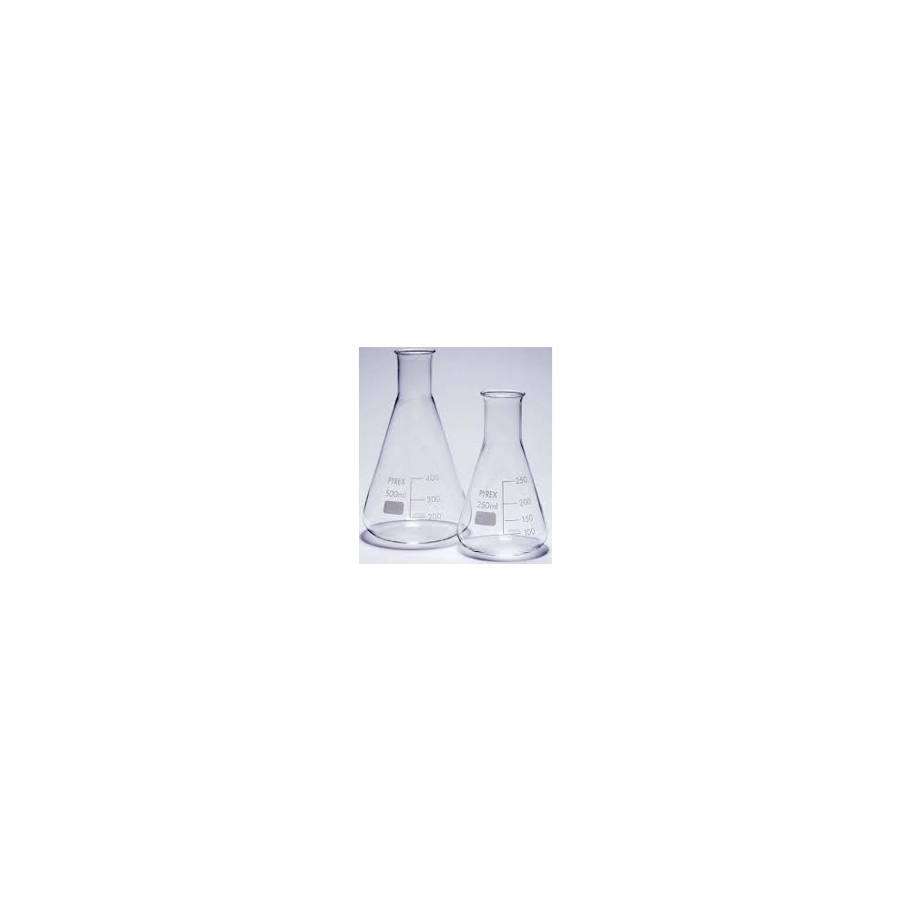 Matràs Erlenmeyer vidre Pyrex. Capacitat 100 ml