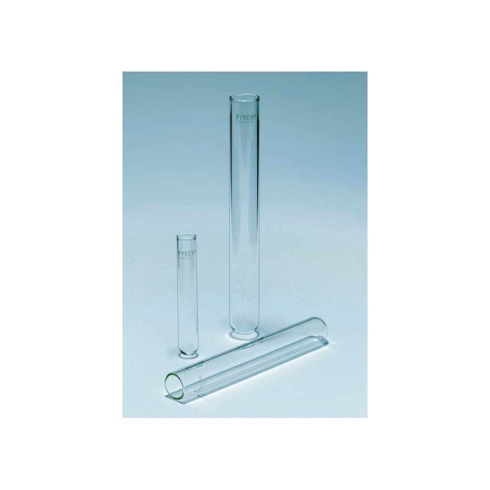 Tub assaig vidre borosilicat Pyrex. Mides 24x150 mm