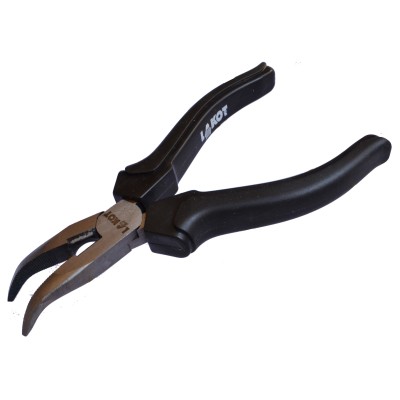 Alicates punta acodada con mango acetato. Tamaño 150 mm