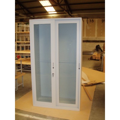 Armario laboratorio puertas metacrilato batientes. Medidas