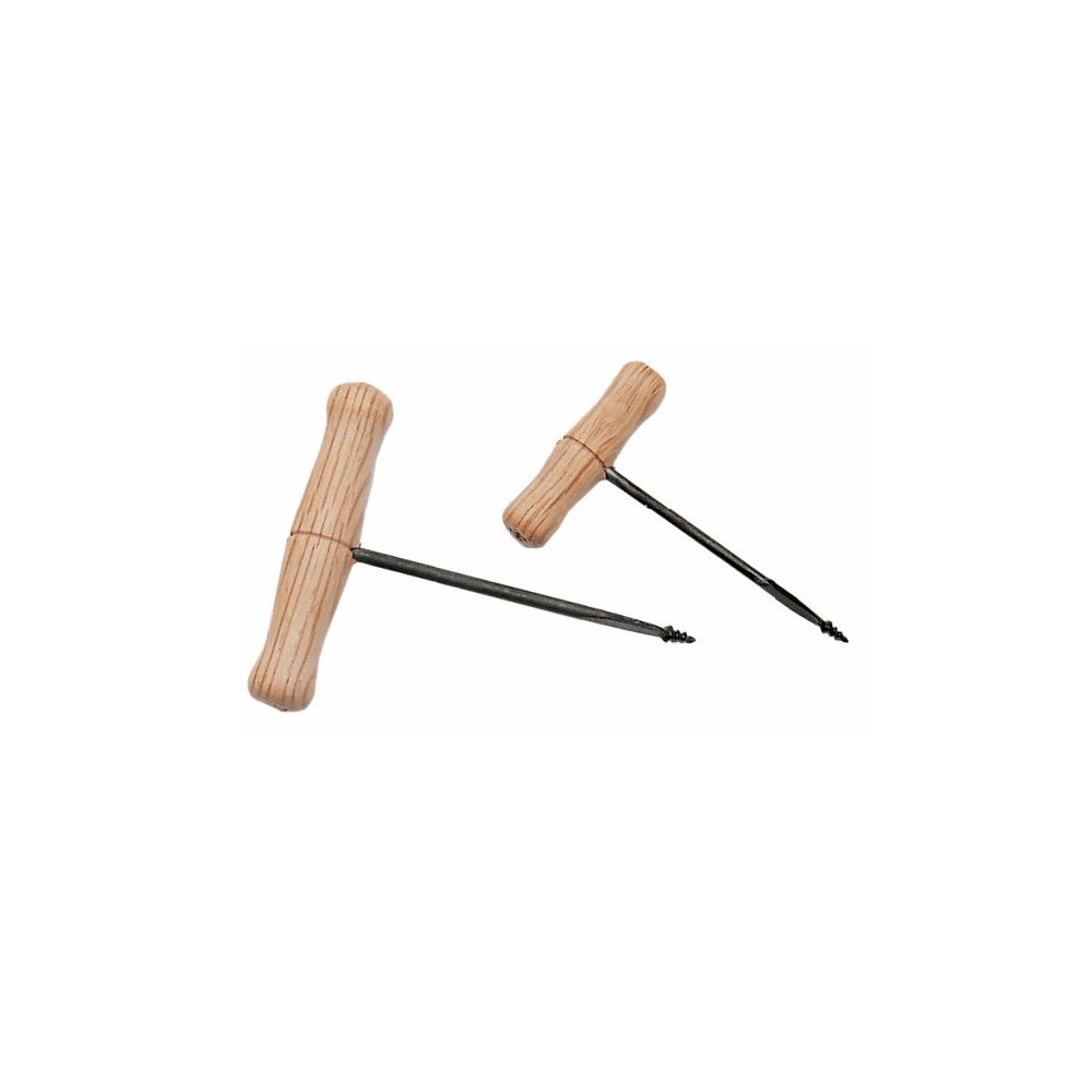 Barrina amb mànec fusta. Mides 3x115 mm (2'5)