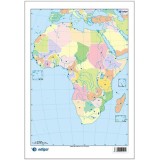 Mapa mural mudo rotulable 1000x1300 mm. África
