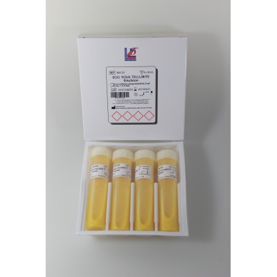 Emulsió rovell d'ou amb tel·lurit L-80122. Capsa 4x50 ml
