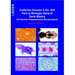 Preparacions microscòpiques Lieder biologia A. Capsa 25 peces