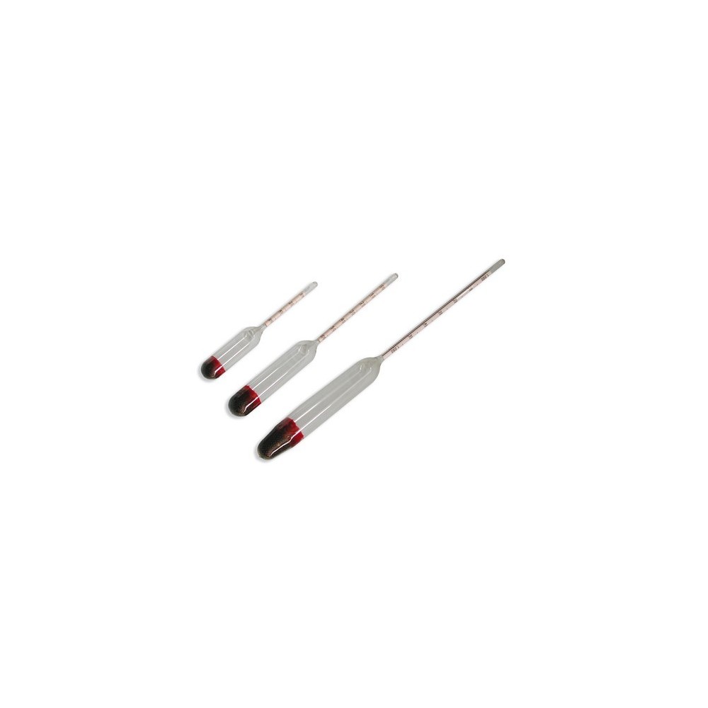 Densímetre orines calibrat 0'002 g/ml. Escala 1.000 a 1.060 g/ml