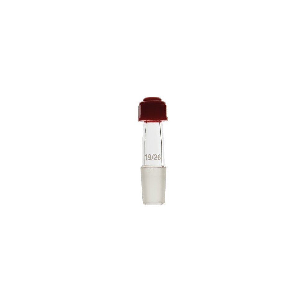 Adaptador termómetro vidrio TPH3. Esmerilado 14/23 y paso 6-7 mm