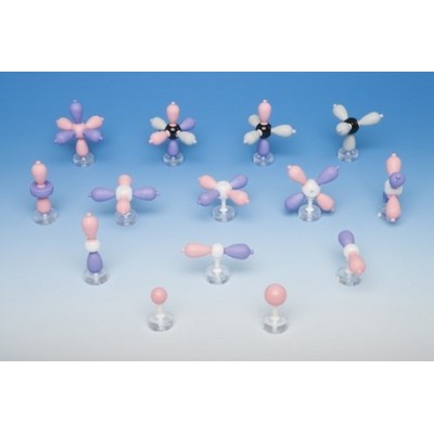 Modelos moleculares MOS-901-14. Orbitales atómicos, 14 modelos