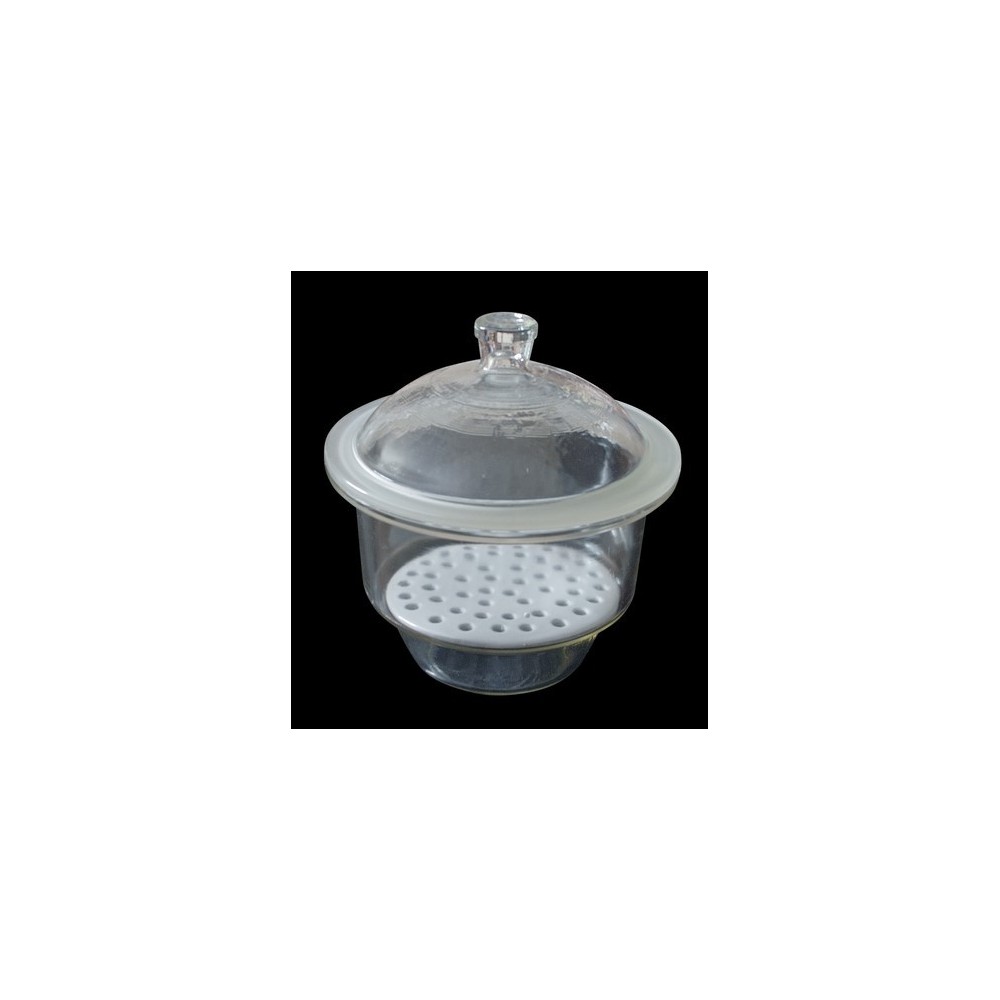 Dessecador vidre tapa pom amb placa. Diàmetre 150 mm (2 litres)