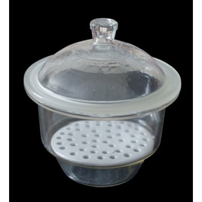 Dessecador vidre tapa pom amb placa. Diàmetre 200 mm (4 litres)