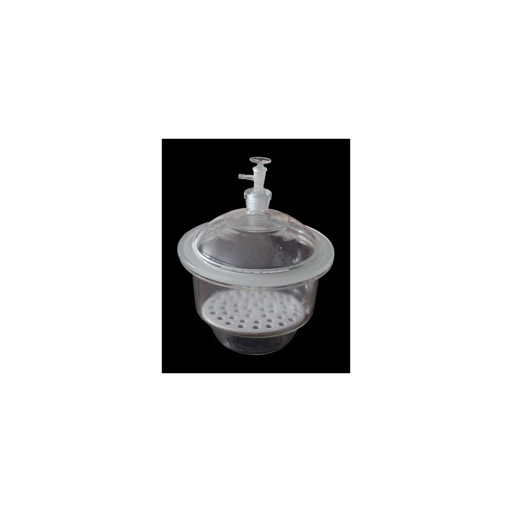 Dessecador vidre tapa clau amb placa. Diàmetre 150 mm (2 litres)
