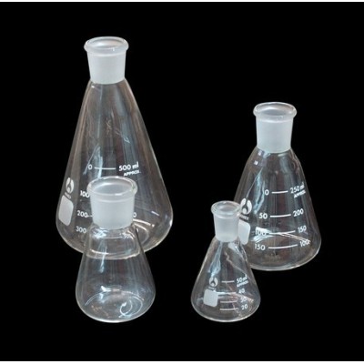 Matràs Erlenmeyer esmerilat 29/32. Capacitat 2000 ml