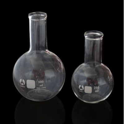 Matraz esférico vidrio fondo plano. Capacidad 50 ml