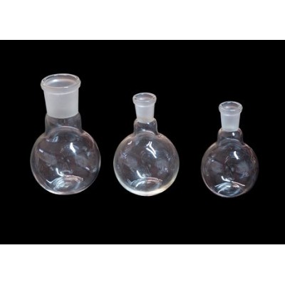 Matraz esférico fondo plano esmerilado 14/23. Capacidad 100 ml