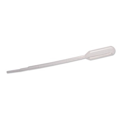 Pipetes Pasteur plàstic PE graduades 1 ml. Capsa 500 unitats