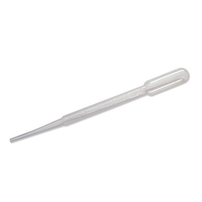 Pipetes Pasteur plàstic PE estèrils 3 ml. Capsa 1000 unitats