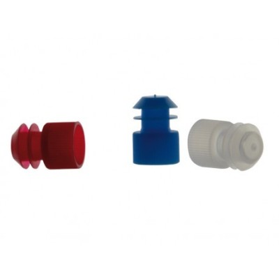 Taps tub assaig plàstic PE amb aletes 13 mm. Capsa 1000 unitats 