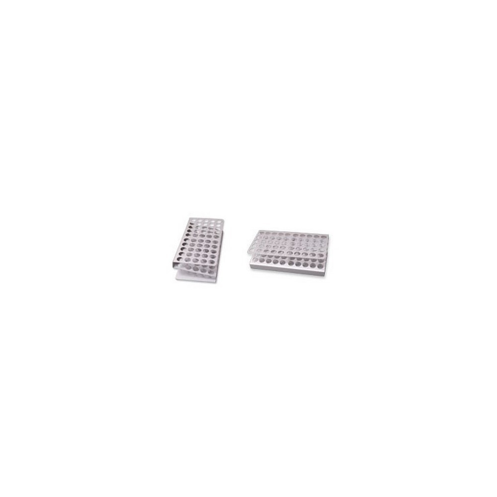 Gradeta alumini adequada tubs 17 mm. Capacitat 50 tubs