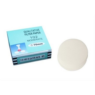 Papers filtre qualitatius plans 90 mm. Capsa 100 fulls