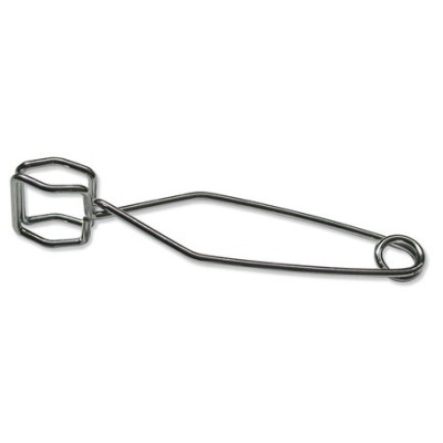 Pinzas muelles para tubos ensayo acero inoxidable 150 mm.