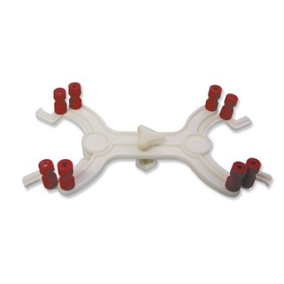 Pinça suport Fischer plàstic. Capacitat 2 buretes