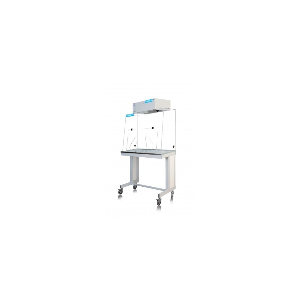 Taula vitrina filtració molecular amb rodes CHS-120. Vitrina