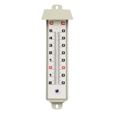Termòmetre mecànic ambient Herter 418. Metàl·lic 78x285 mm