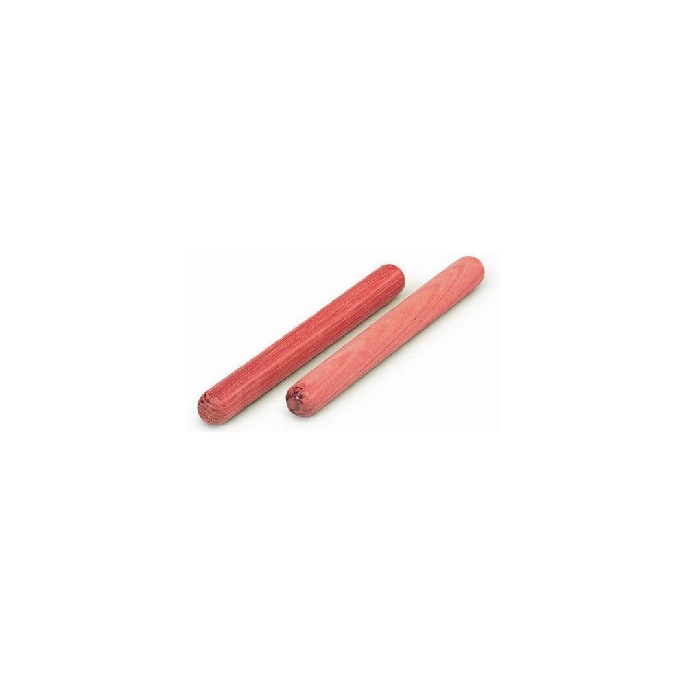 Claves coral rojo grandes. Medidas 28x200 mm. Par