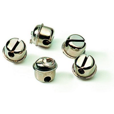Cascavell cromat amb anella. Diàmetre 20 mm