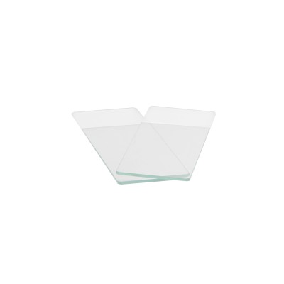 Portaobjetos biselados con banda mate 26x76 mm. Caja 50 piezas