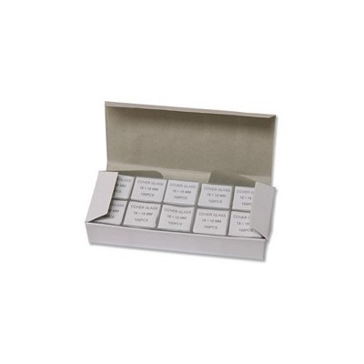 Cubreobjetos cuadrados 24x24 mm. Caja 1.000 piezas