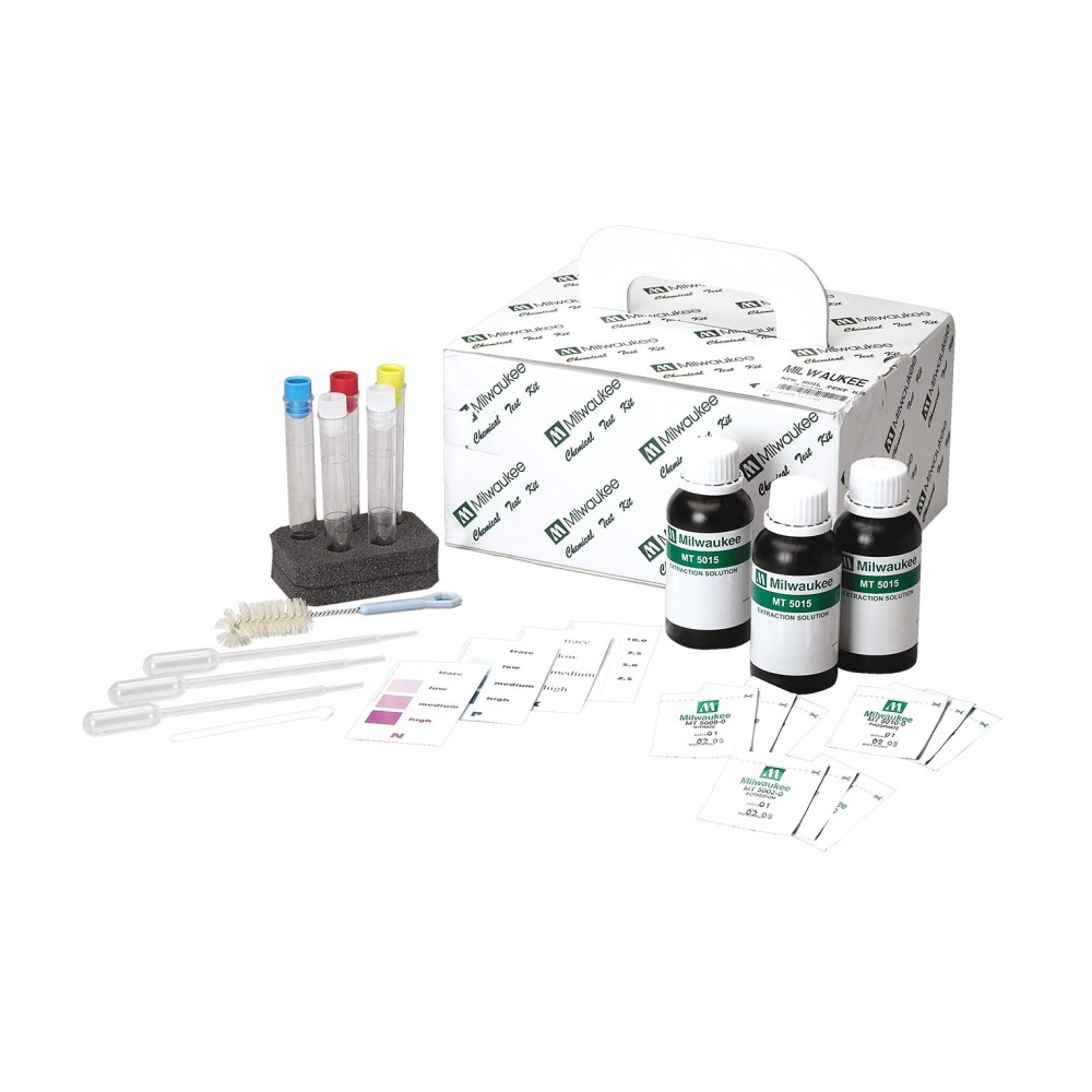 Prueba química MT-6003. Parámetros N-P-K del suelo. Caja 3x25