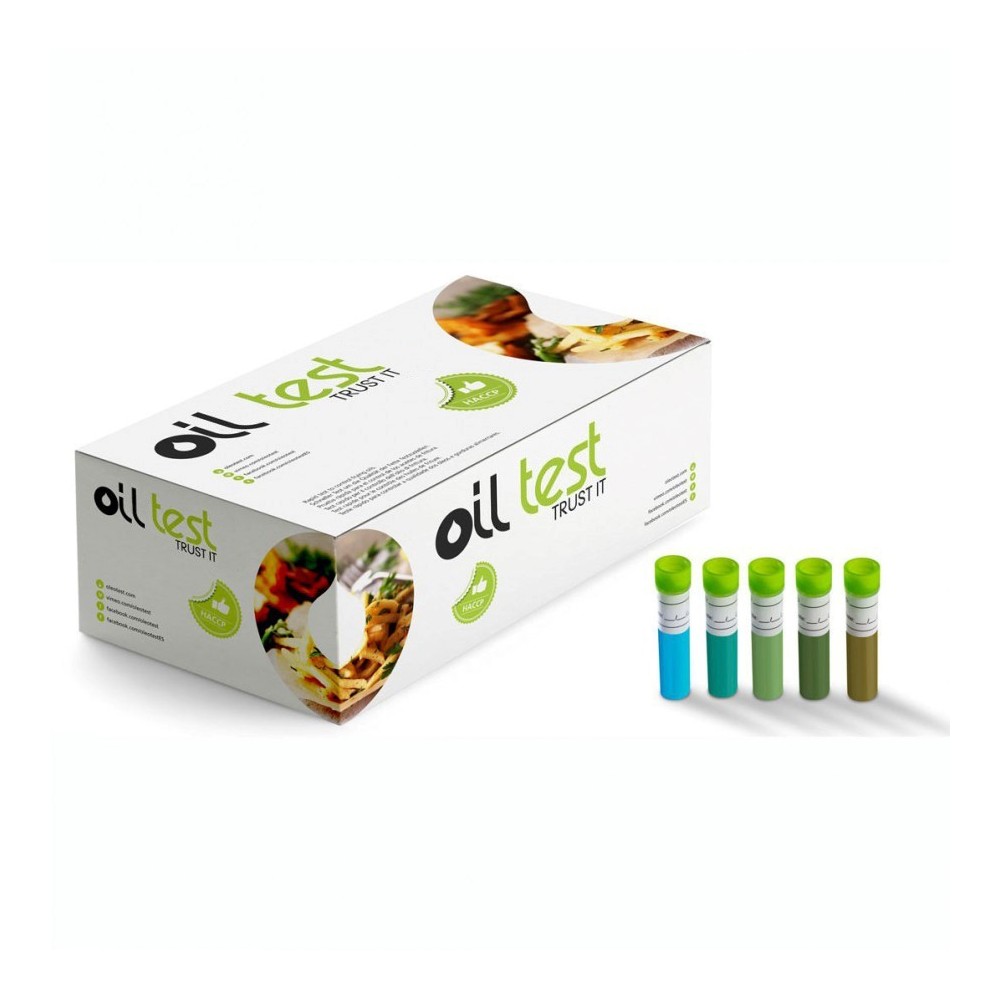 Prova química OTCX-50. Control olis de fregit. Capsa 50 tests