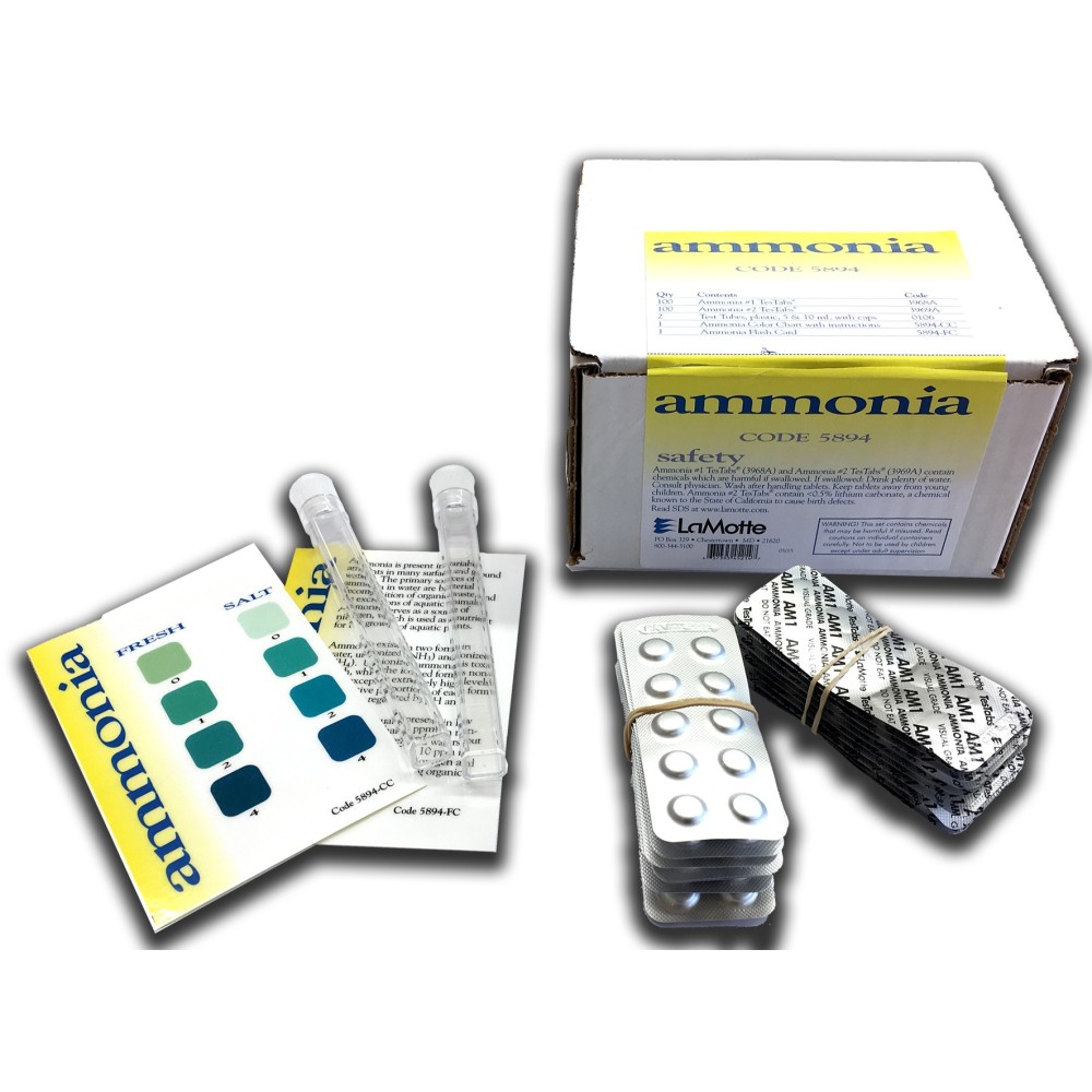 Prueba química Testab 5894. Amoníaco. Caja 100 tests
